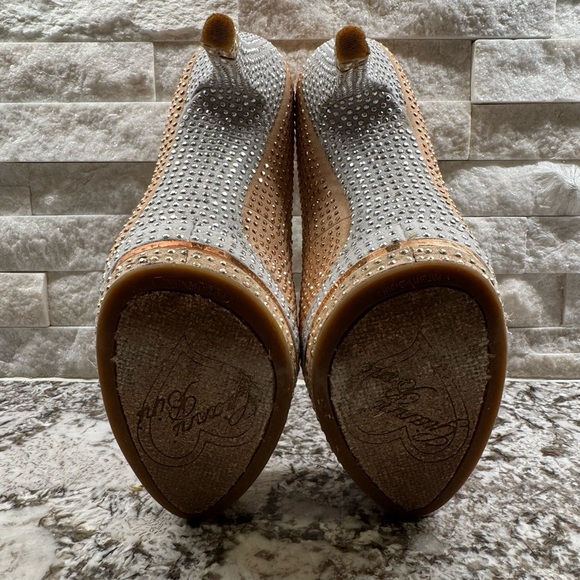 Gianni Bini Tan Studded Platform Heels - Picture 5 of 5